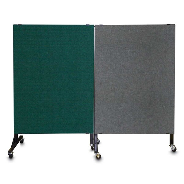 Enclosed Corkboard, 1 Door, 72"x48", 4" Fra